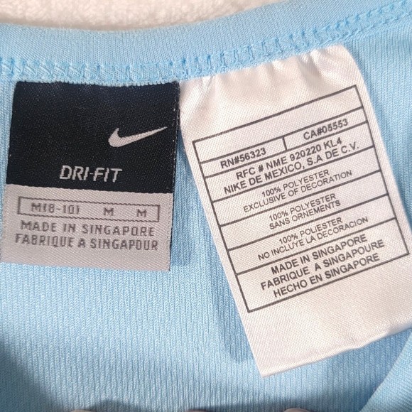 NIKE DRI-FIT Men's Medium T-Shirt Long Sleeve Crew Neck Polyester Active Workout - Picture 5 of 9